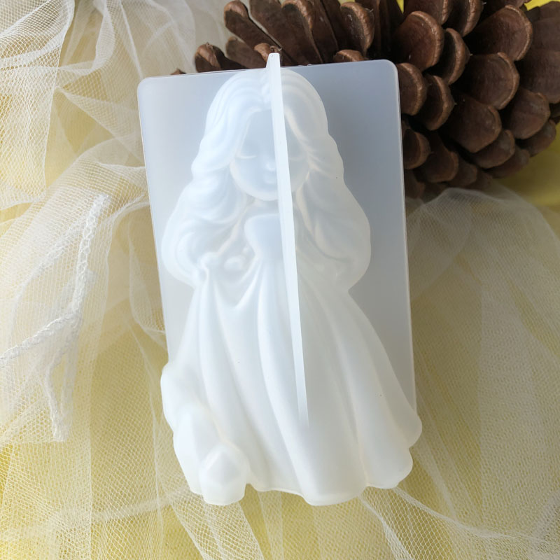 Soap Making Silicone Molds - 3D Cute Princess Silicone Candle Mould