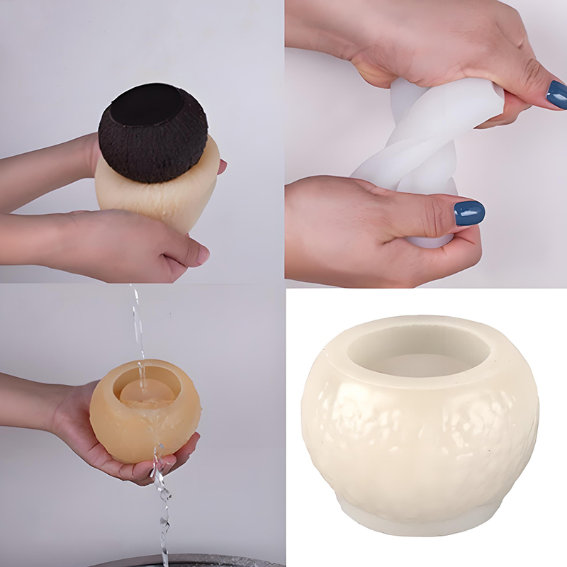 Soap Making Party - 3D Simulation Coconut Silicone Mold Aromatherapy