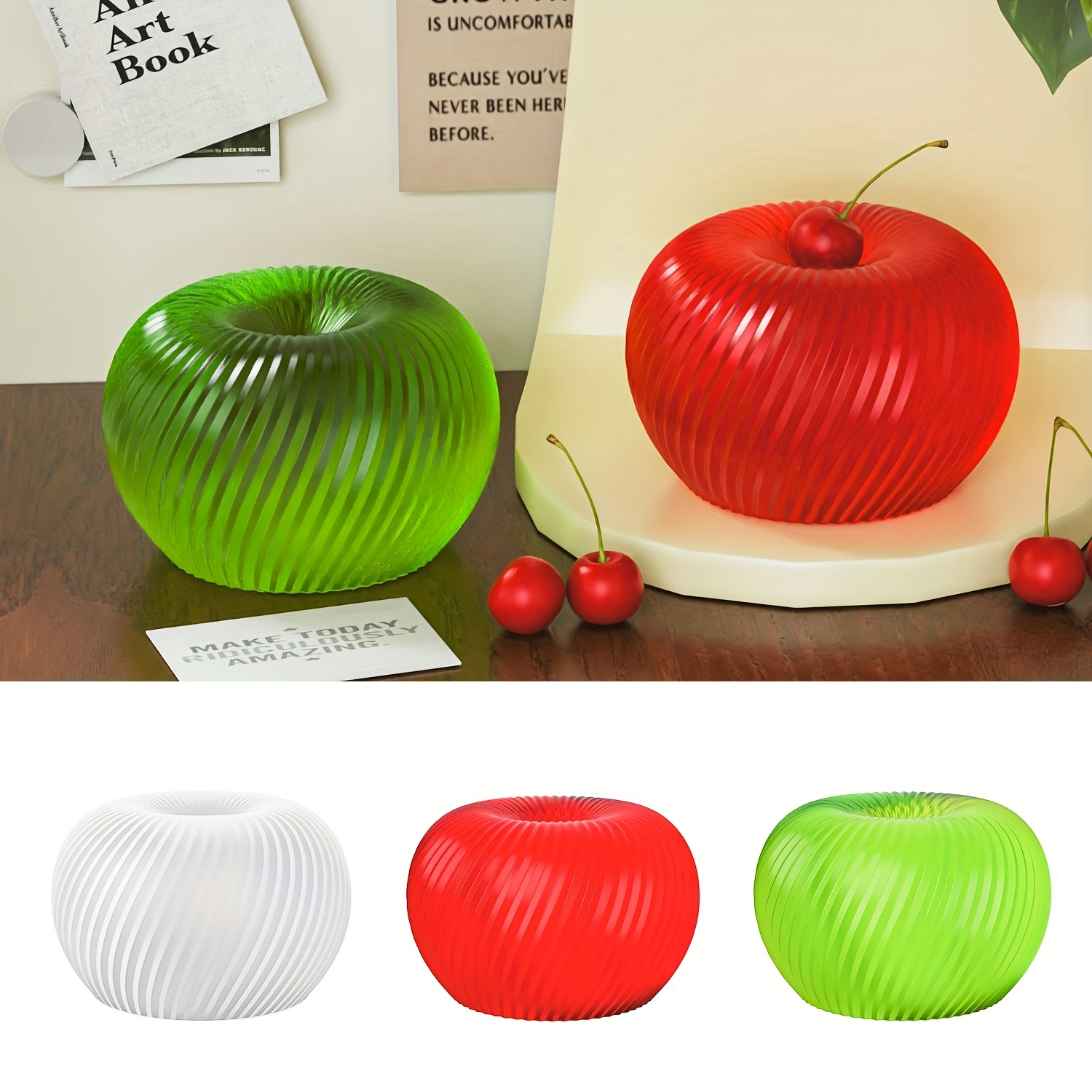Soap Making Silicone Molds - A trendy red apple silicone mold