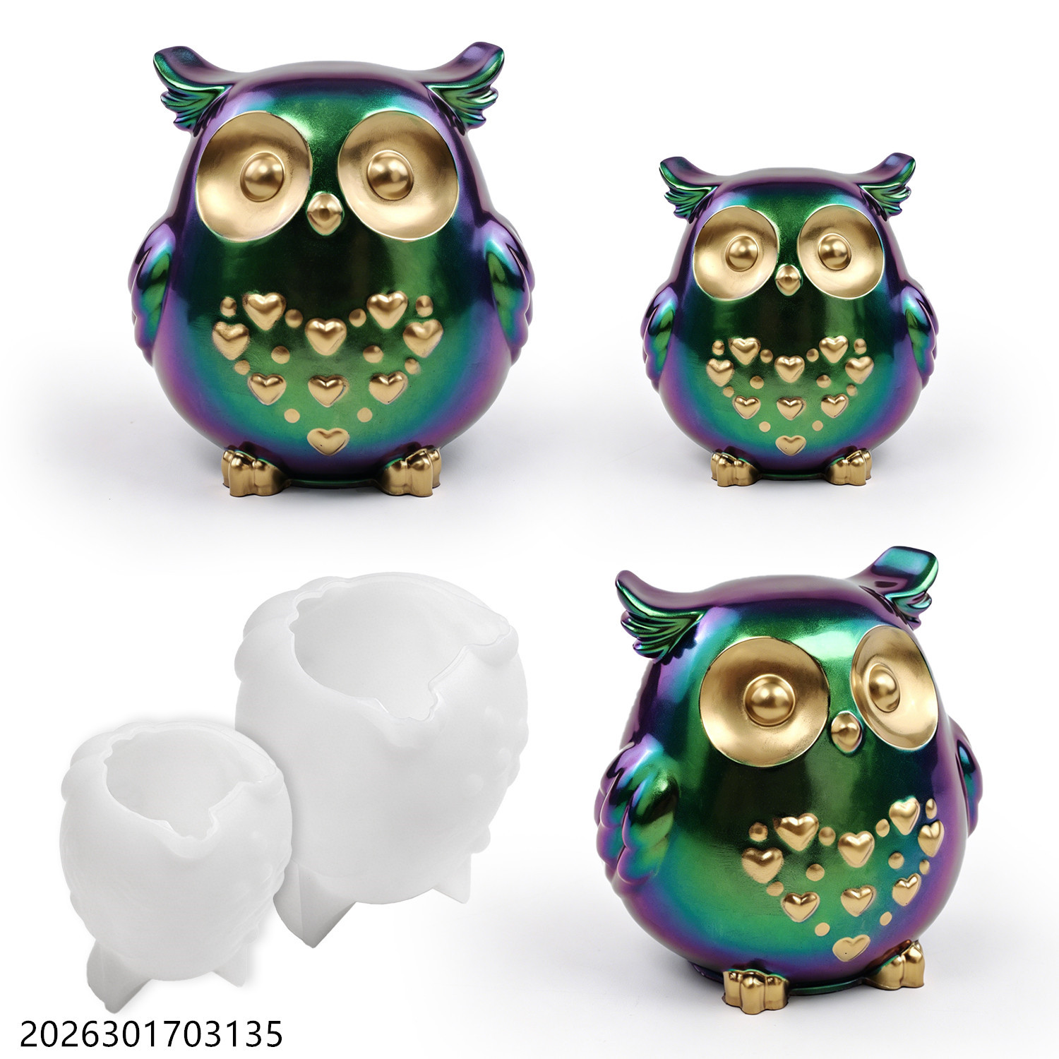 Soap Making Silicone Molds - Owl Silicone Mold 3D Bird Shape