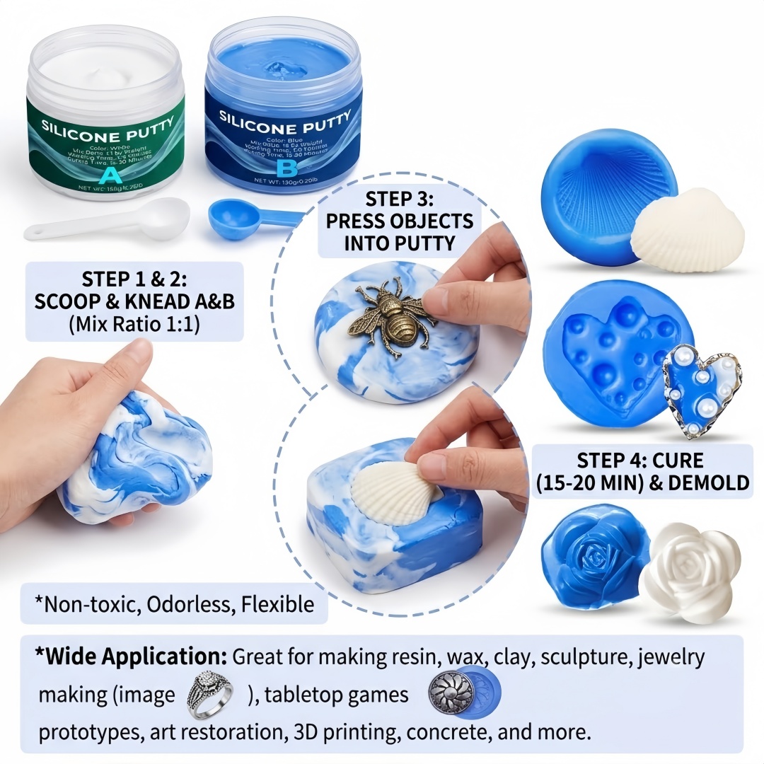 Silicone Putty Mold Making Sup - Soap Making Silicone Molds 评论和价格