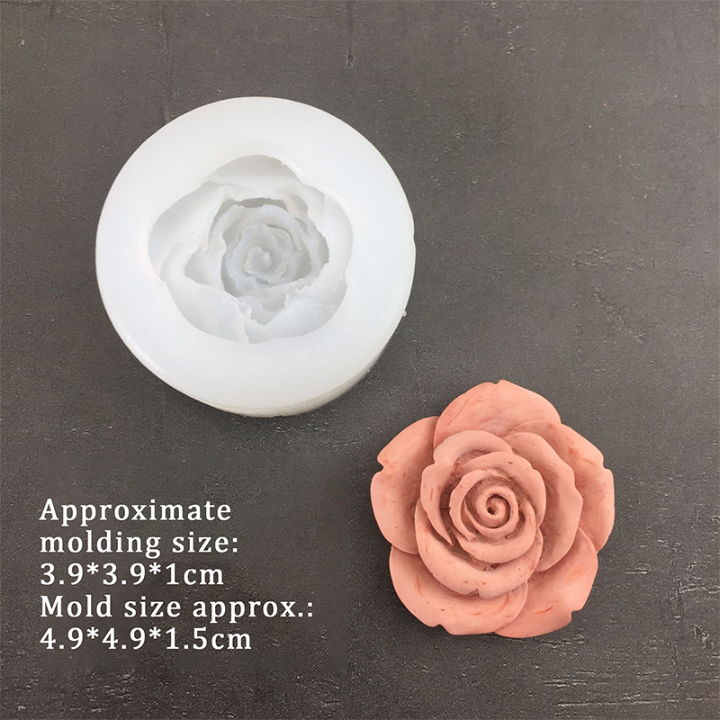 3D Rose Flower Shape Leaf Sili - Soap Making Party 评论和价格
