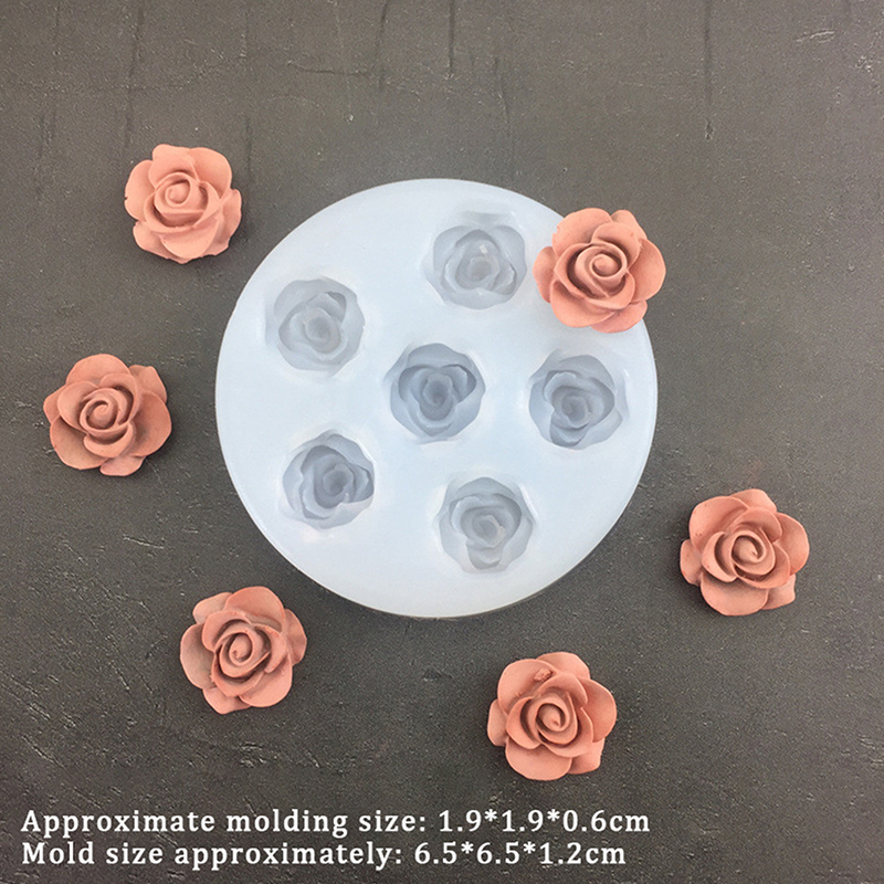3D Rose Flower Shape Leaf Sili - Soap Making Party 评论和价格