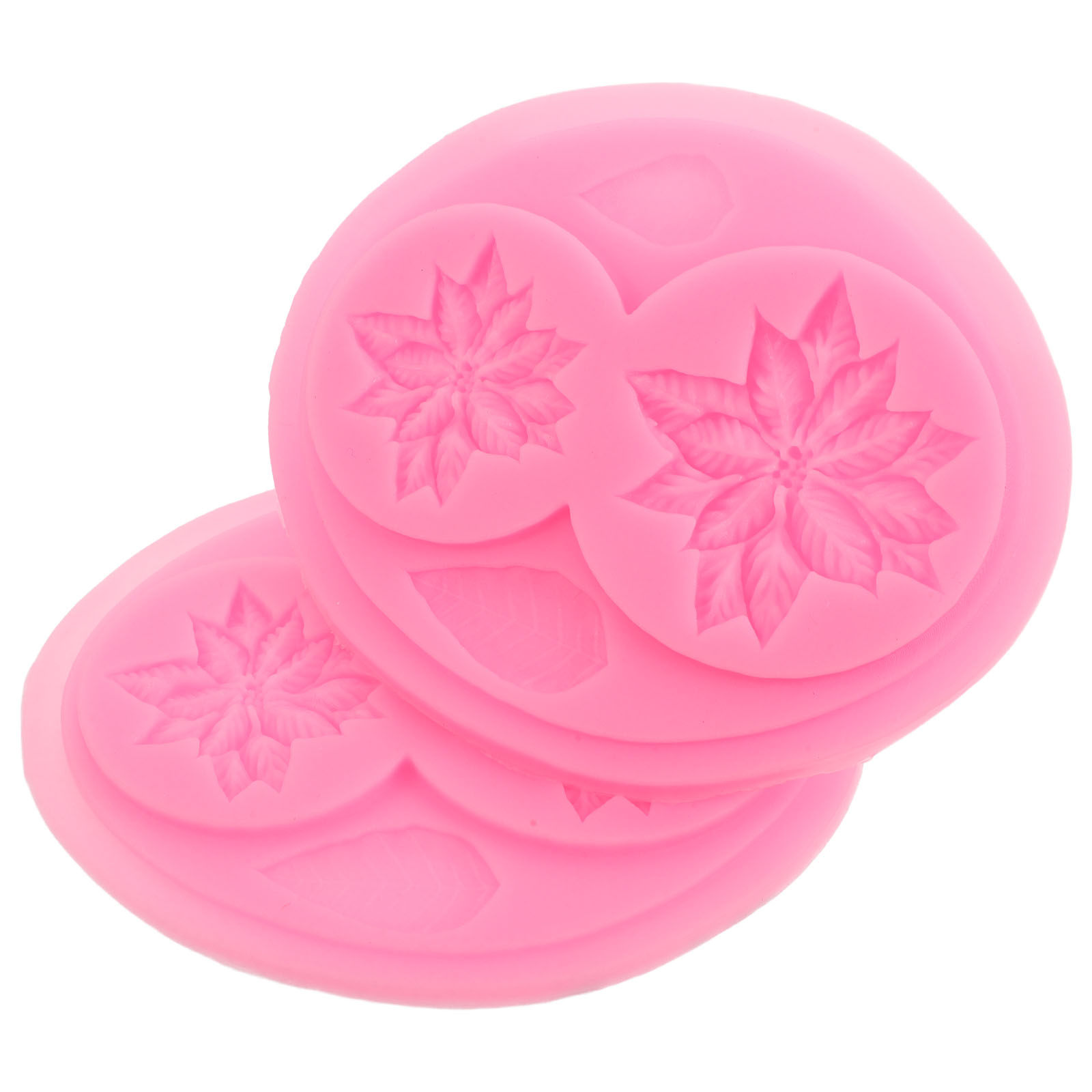 2Pcs Floral Silicone Molds for - Soap Making Silicone Molds 评论和价格