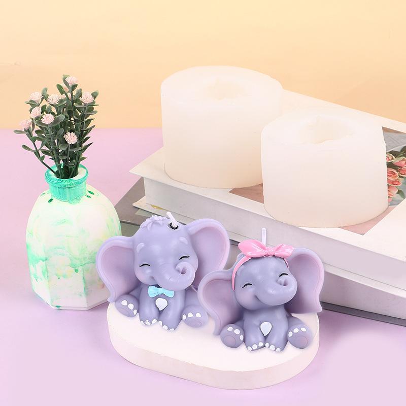 Cute 3D Elephant Silicone Cand - Soap Making Silicone Molds 评论和价格