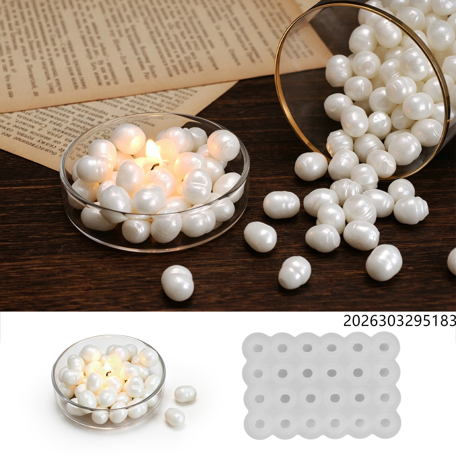 Healing Ocean Pearl Mirror Wax - Soap Making Silicone Molds 评论和价格