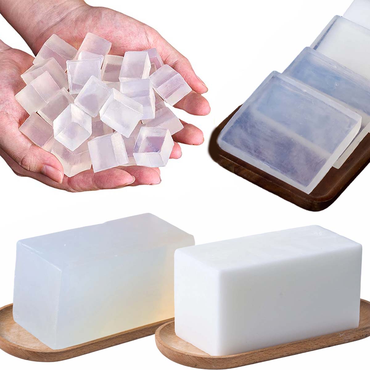 1000g Glycerin Soap Base DIY H - Soap Making Glycerin Base 评论和价格