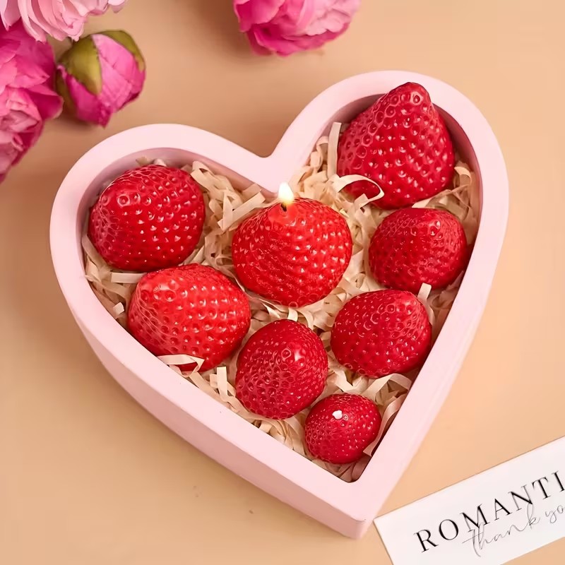 Strawberry Silicone Candle Mol - Soap Making Silicone Molds 评论和价格