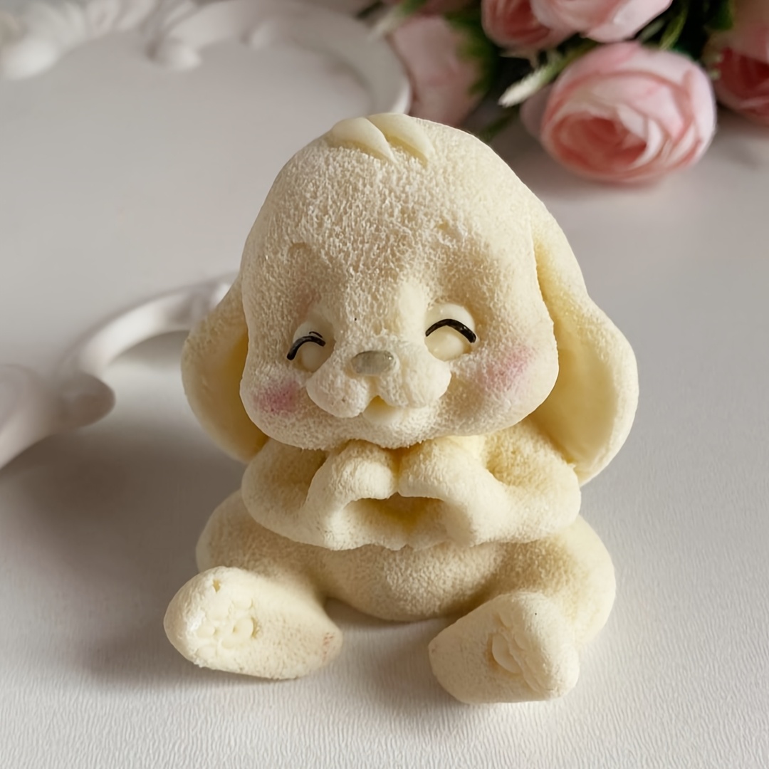 1pc Adorable Rabbit Resin Sili - Soap Making Silicone Molds 评论和价格
