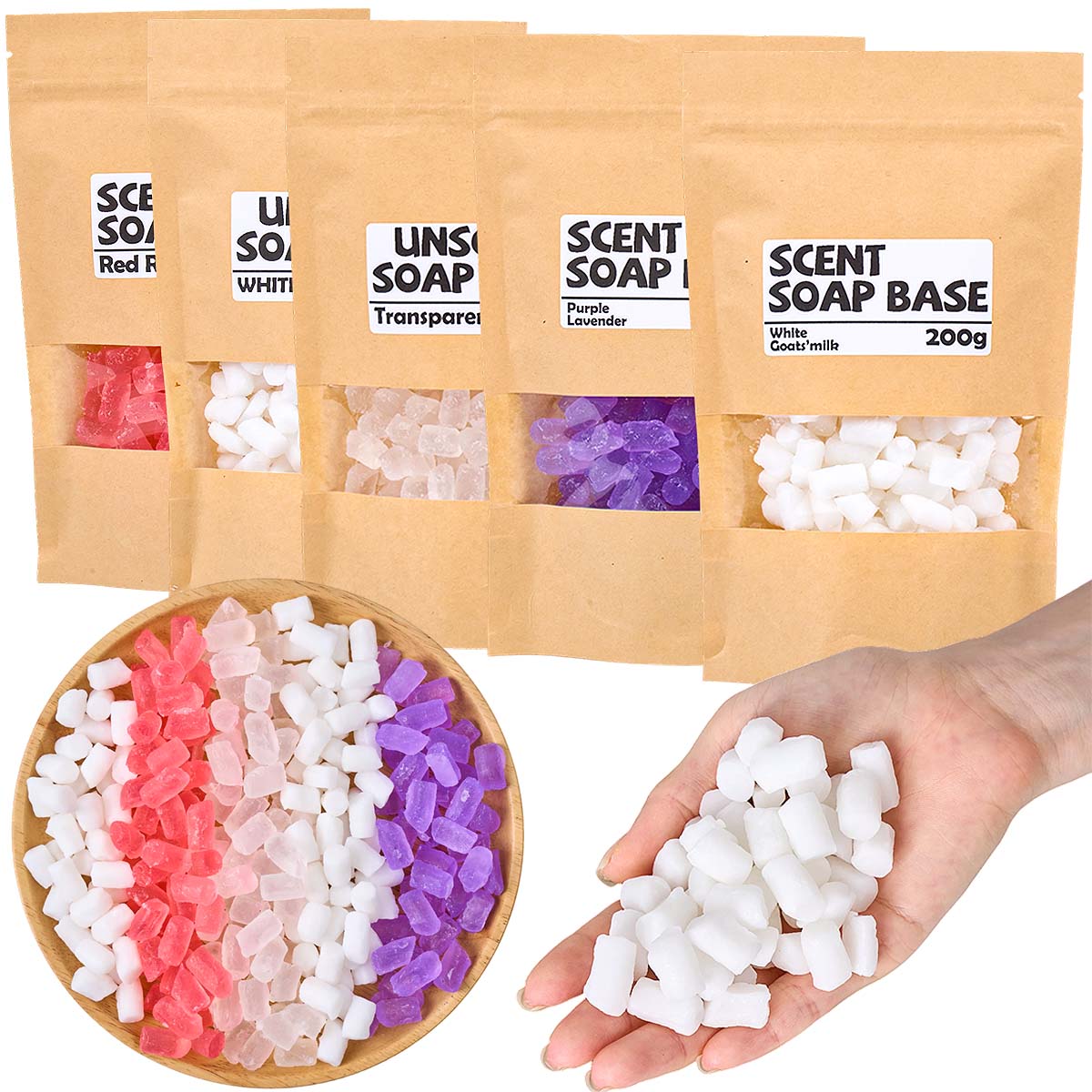 200g Color Glycerin Soap Base  - Soap Making Glycerin Base 评论和价格