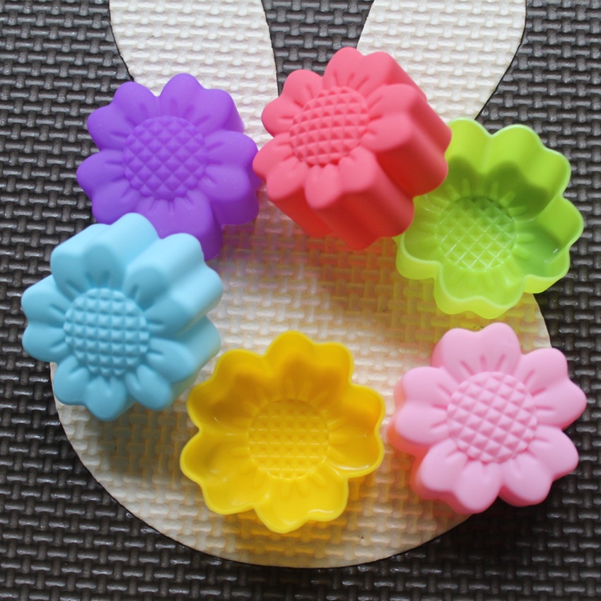 6 Pcs Set Non-Stick Flower Des - Soap Making Silicone Molds 评论和价格