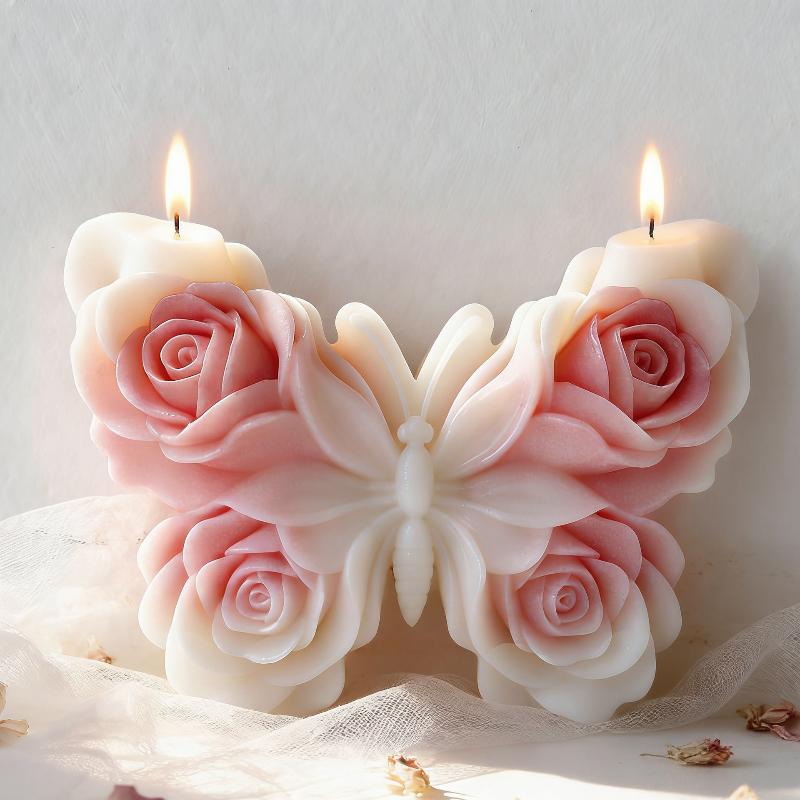 DIY Rose Butterfly Form Silico - Soap Making Silicone Molds 评论和价格