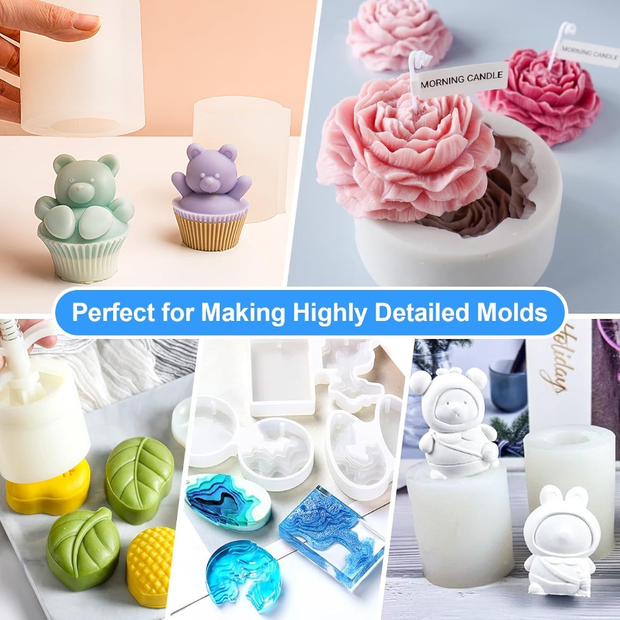 Silicone Mold Making Kit, 38.8 - Soap Making Silicone Molds 评论和价格