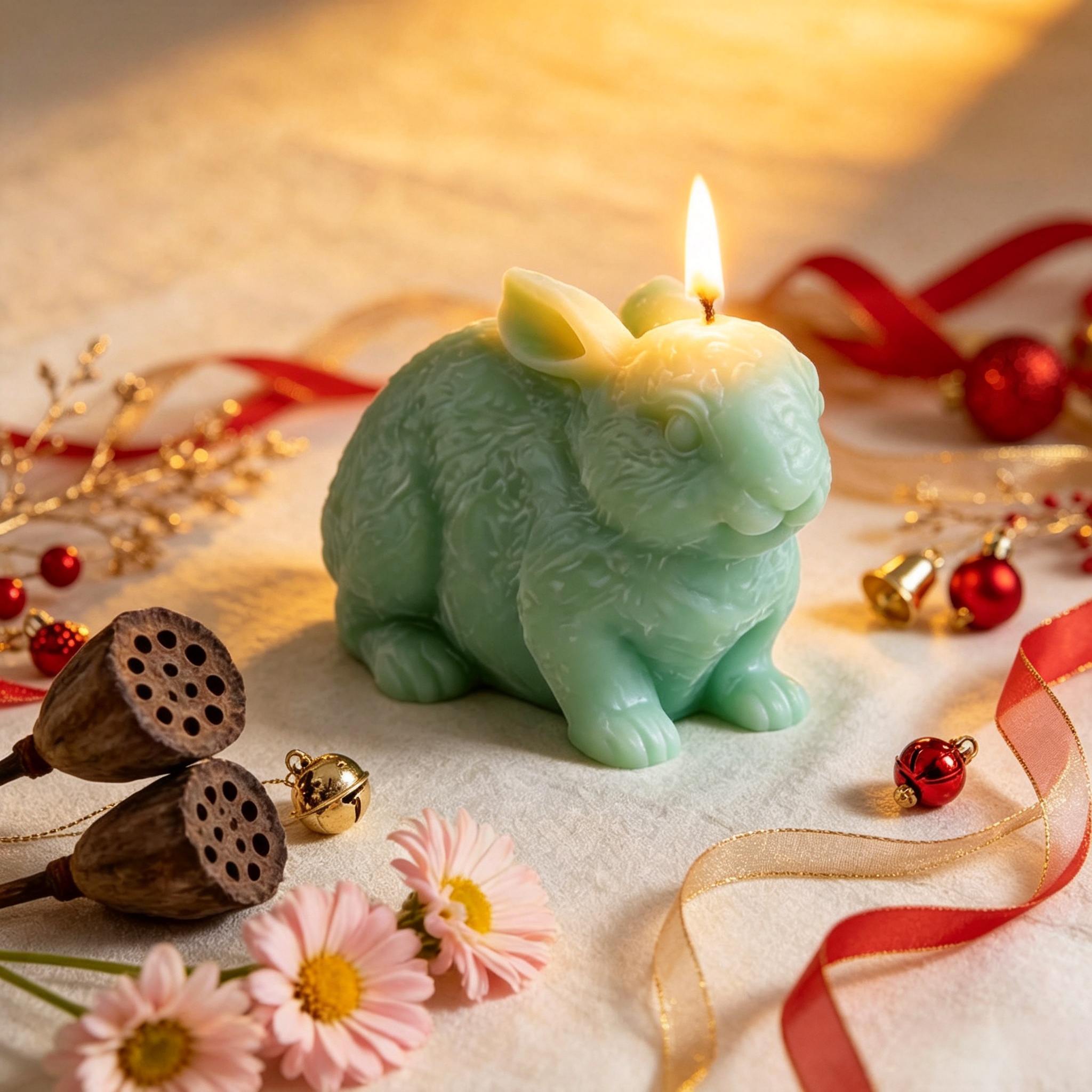 3D Rabbit Silicone Candle Mold - Soap Making Party 评论和价格